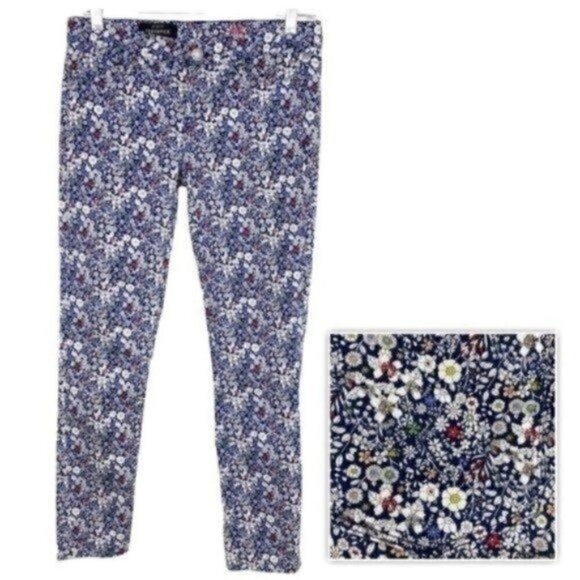 J.Crew Toothpick Liberty Art floral ankle jeans Style 49191 size 25 - Picture 2 of 9
